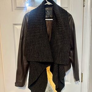 Lucky Brand Leather Brown Jacket - M